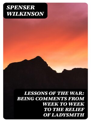 cover image of Lessons of the War
